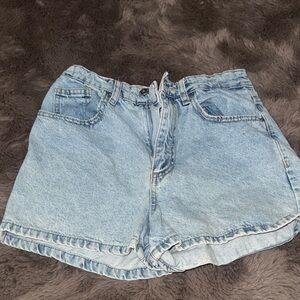 Stylish Light Blue Women's Jean Shorts